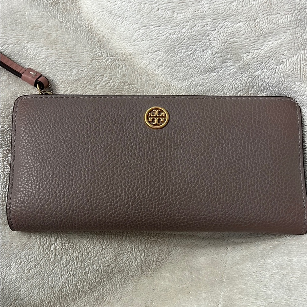 Tory Burch Brown Leather Wallet